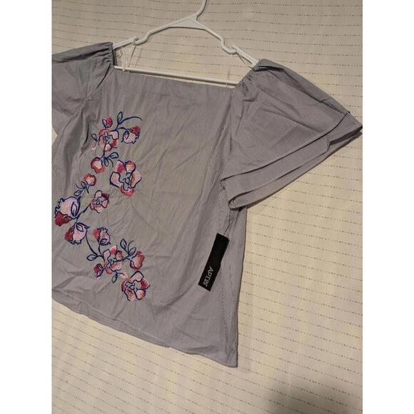 APT 9 Stylish Off-Shoulder Floral Embroidered Top Womens XL 22x23 - Picture 2 of 11